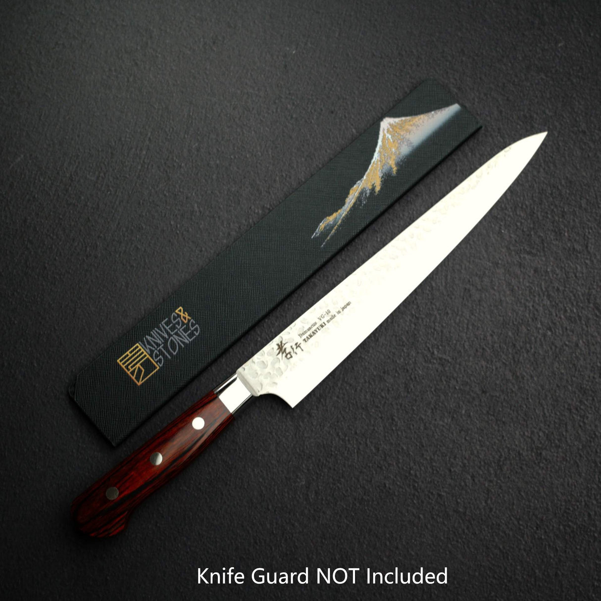 堺孝行 VG10鋼 鎚目大馬士革 筋引 240mm (9.4")