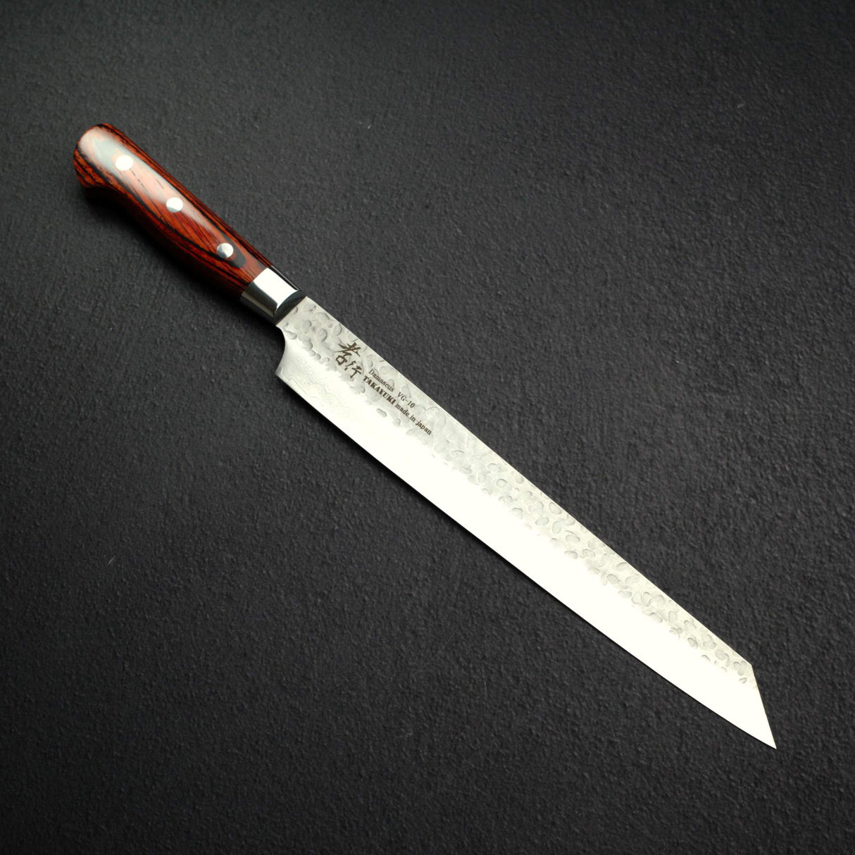 Sakai Takayuki VG10 Damascus Kengata (K-tip) Sujihiki 270mm