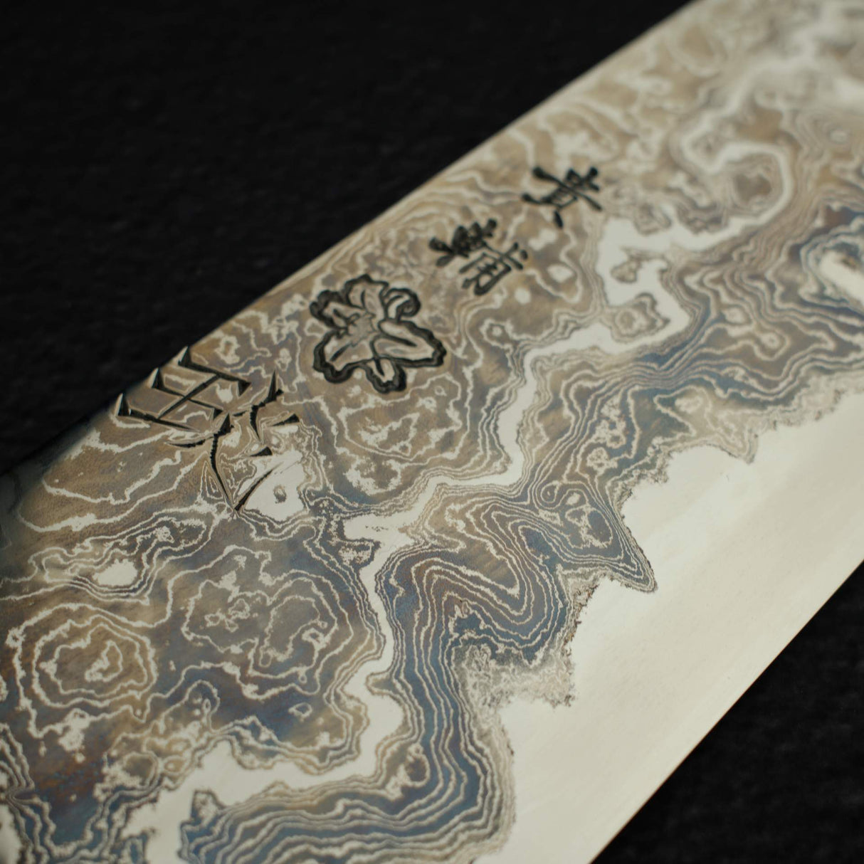 Kisuke x XinguoBlue 1 Byakku Enn Damascus Gyuto 300mm