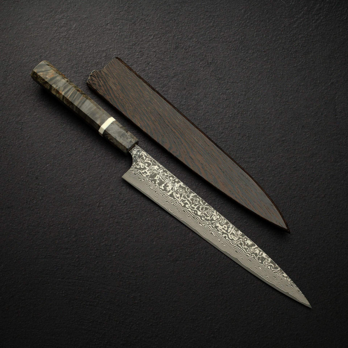 佐治武士 SG2 黑大馬士革 筋引 240mm 樺木柄