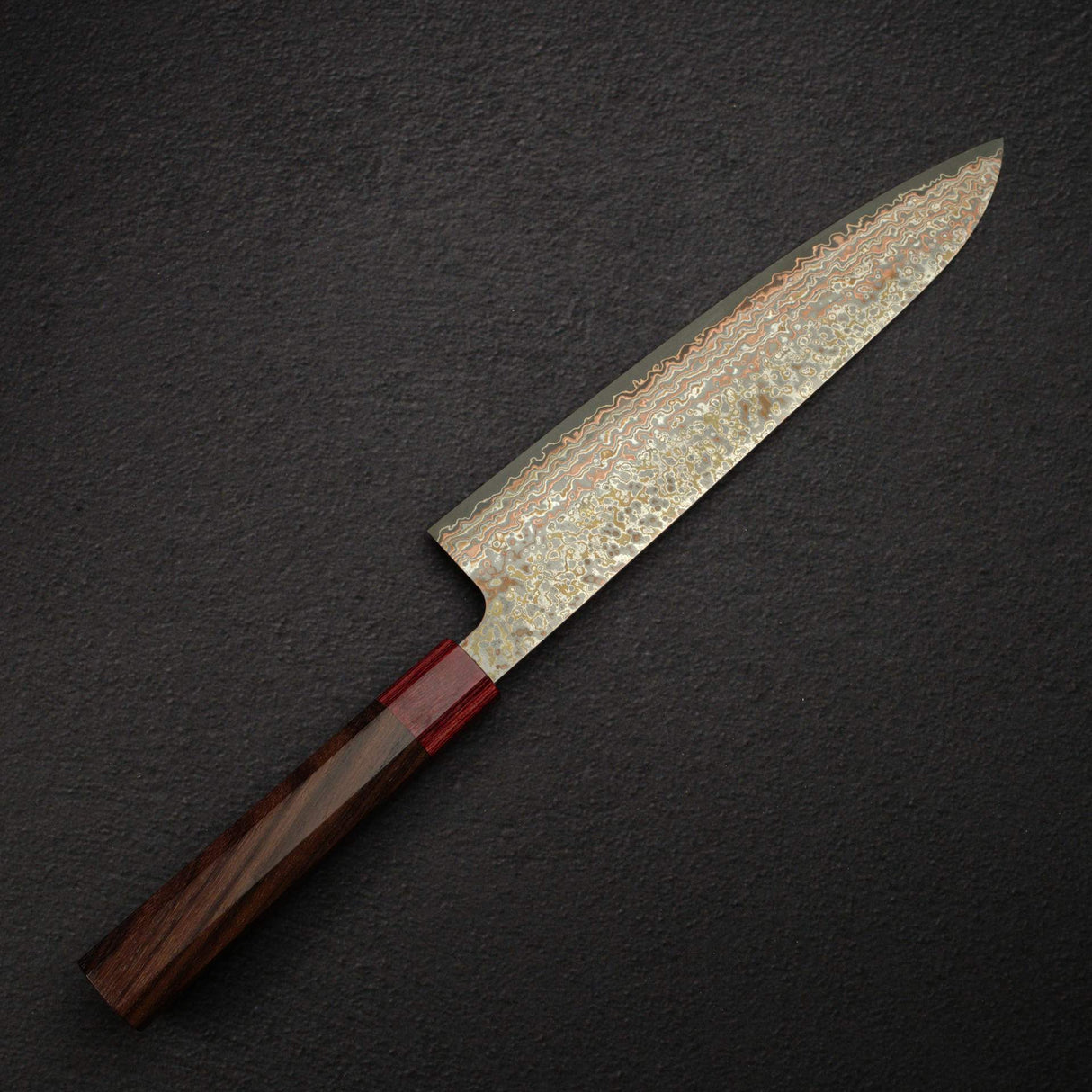 佐治武士 VG10 鋼 大馬士革彩虹蝕刻 牛刀 240mm