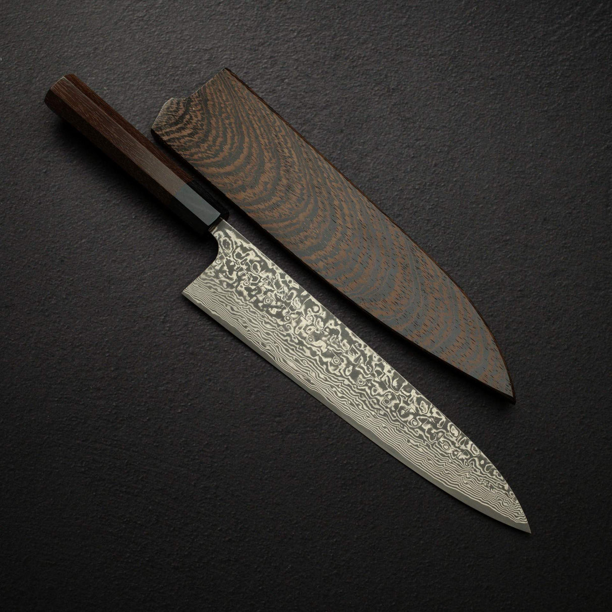 Takeshi Saji SG2 黑大馬士革牛刀 240mm 紫檀木手柄