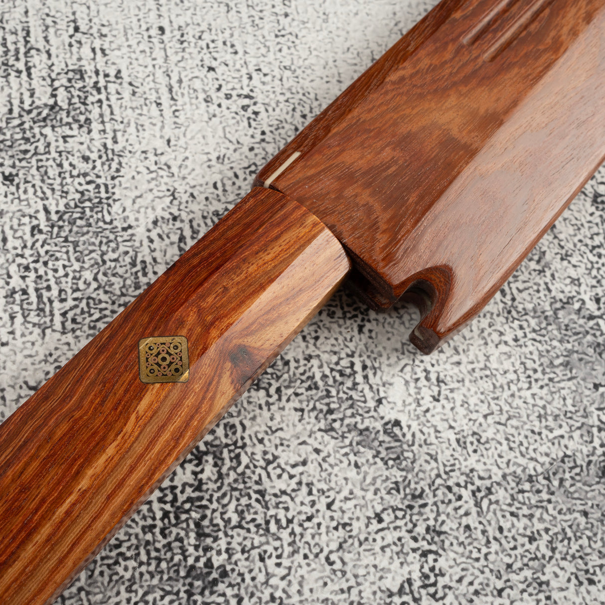 珍稀:池田義一 Blue #1 水本燒K型柳刃300mm 血槽 Pau Rosa套裝