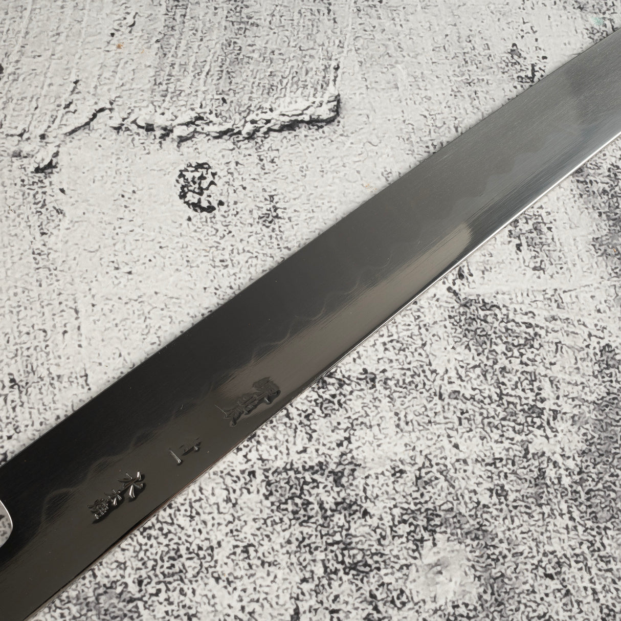 珍稀:池田義一 Blue #1 水本燒K型柳刃300mm 血槽 Pau Rosa套裝