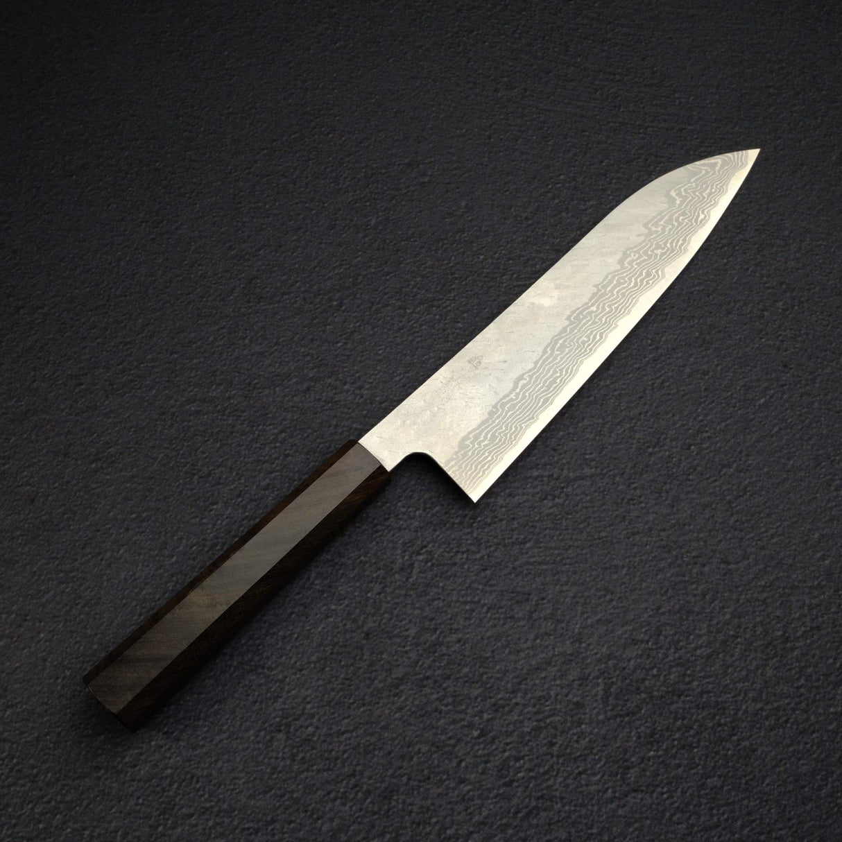 Nigara VG10 Damascus Tsuchime Gyuto 210mm Black Chacate Handle