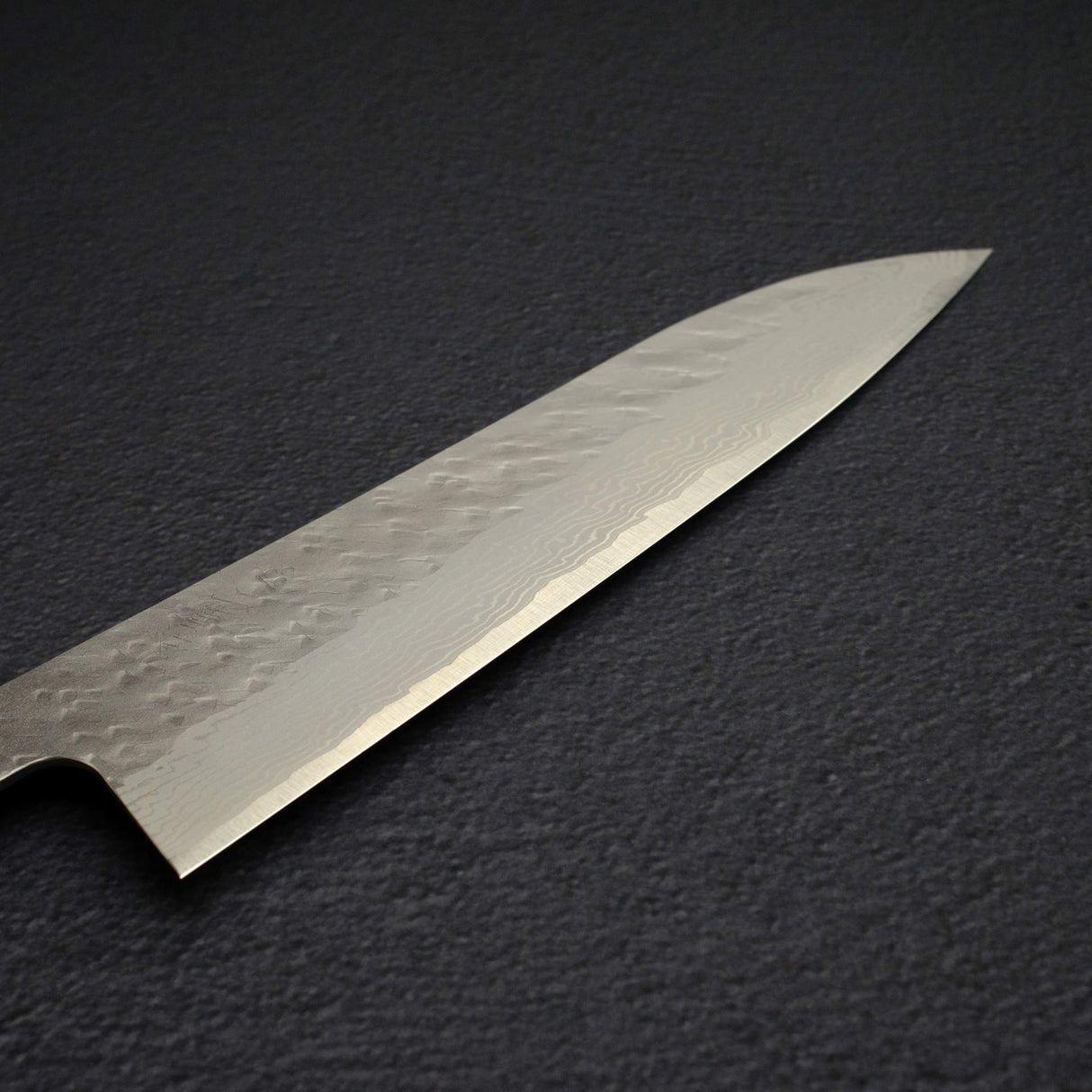 Nigara VG10 Damascus Tsuchime Gyuto 210mm Black Chacate Handle