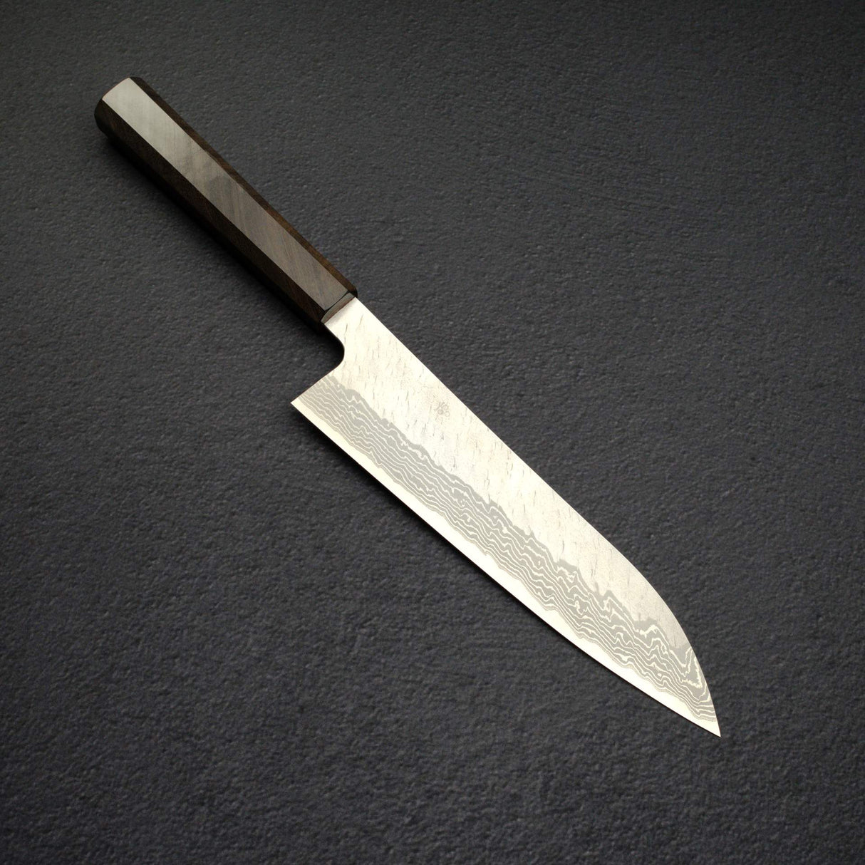 Nigara VG10 Damascus Tsuchime Gyuto 210mm Black Chacate Handle