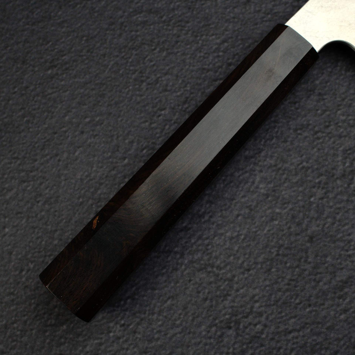 Nigara VG10 Damascus Tsuchime K-tip Gyuto 210mm Black Chacate Handle