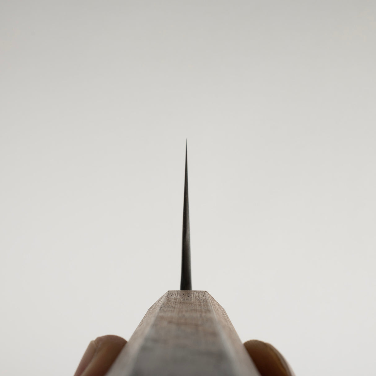 松原藍二號 菜切刀 165mm 梨地燒栗木柄