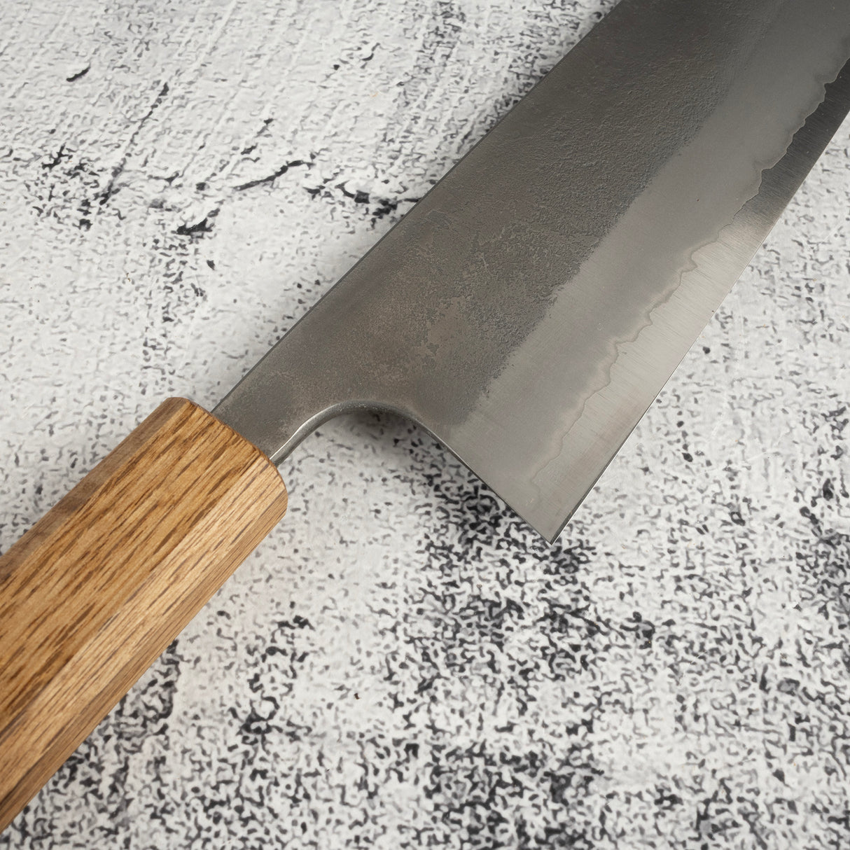 松原藍二號 三德刀 170mm 梨地燒栗木柄