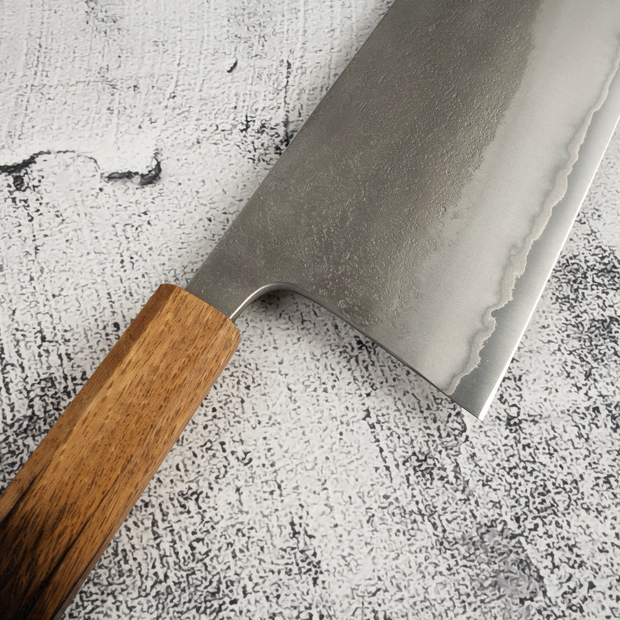 Matsubara Blue 2 K-tip Cleaver 180mm Nashiji Burnt Kashi