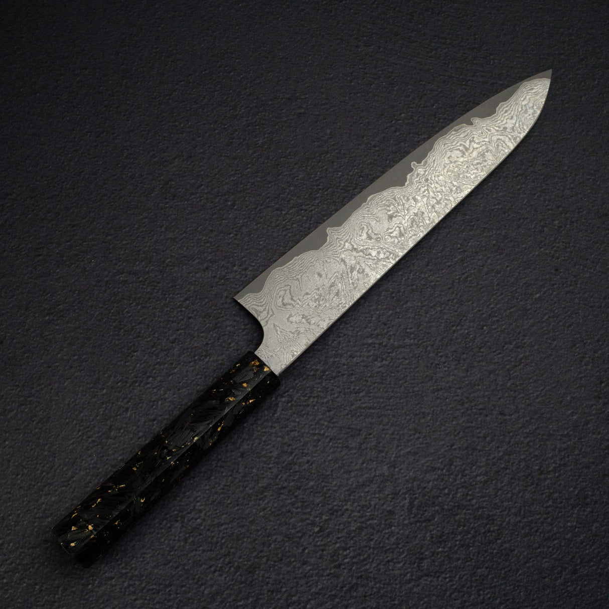 Hatsukokoro x Nigara VG XEOS Kurozome Damascus Gyuto 240mm w/ Saya