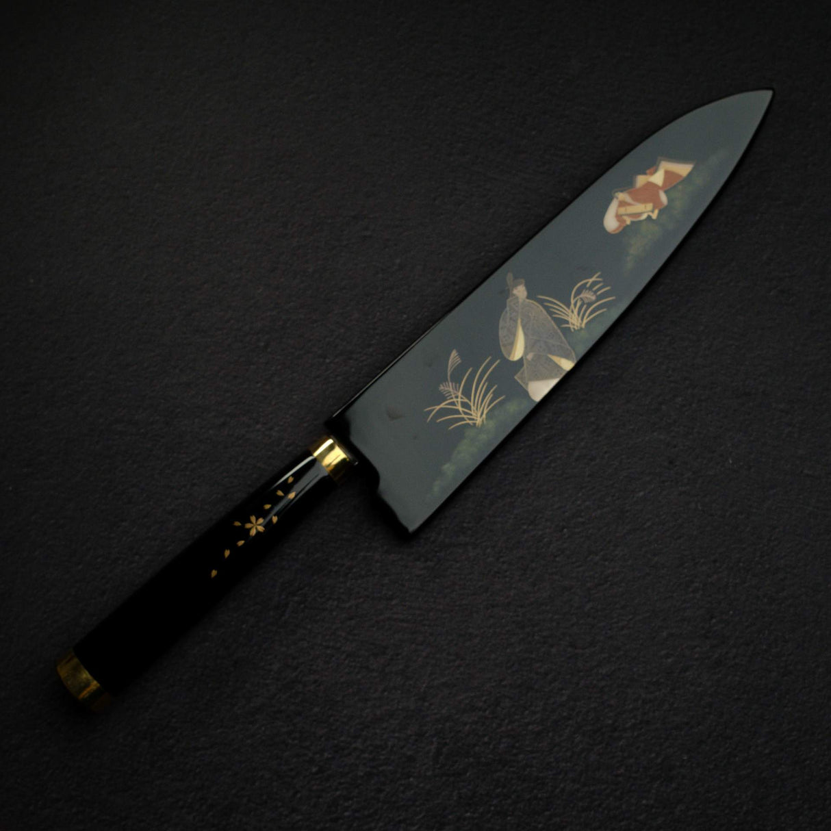 佐治武士 Maki-e 漆塗 VG-10W 牛刀 210mm