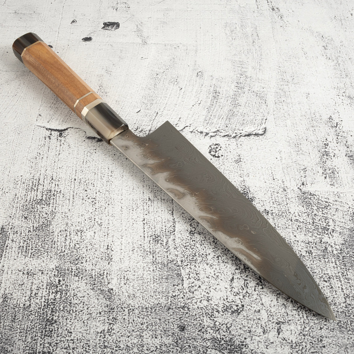 Exotic: Shoichi Hashimoto (橋本庄市) Chihaya (ちはやふる・千早) Blue / White Coreless Gyuto 210mm