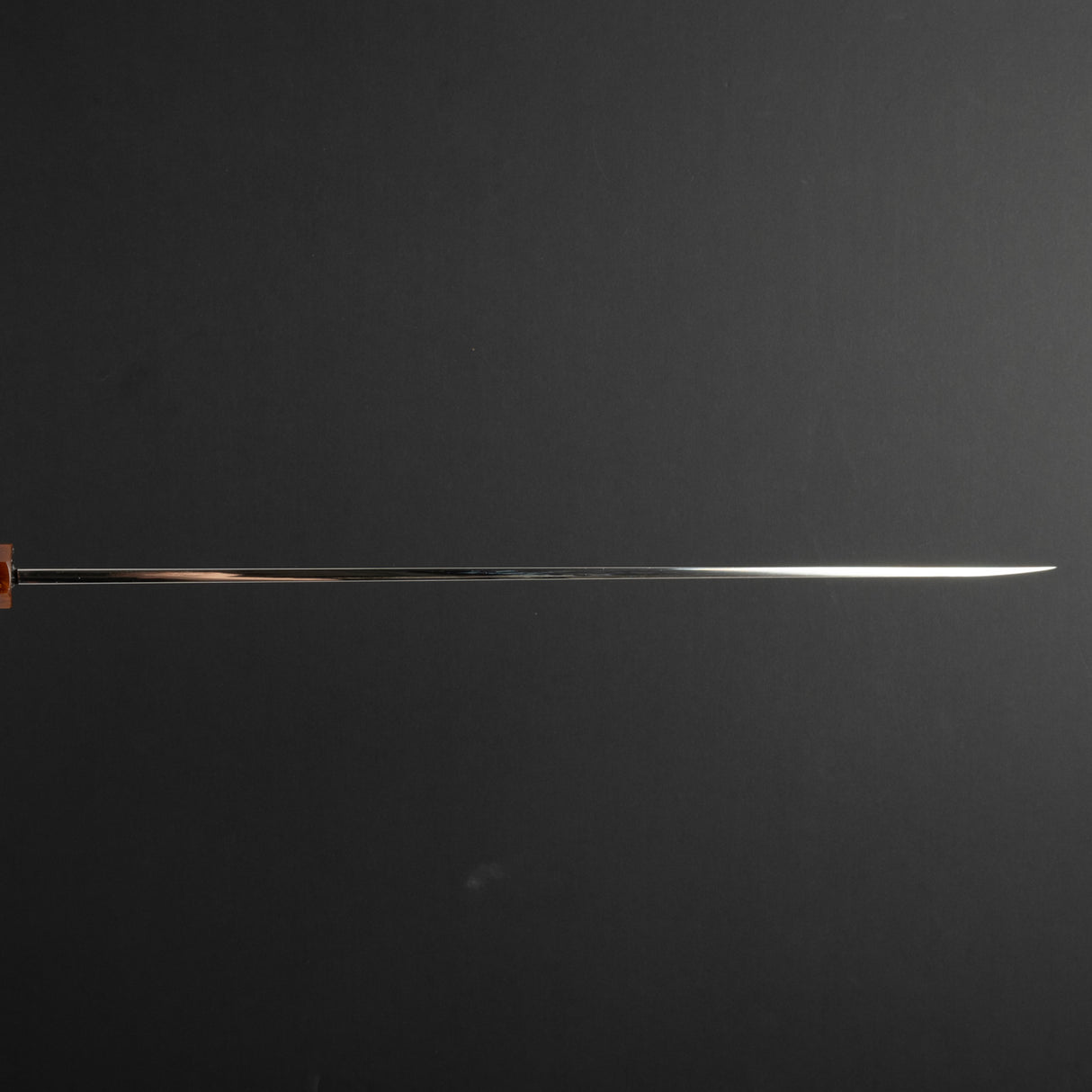 Exotic: Yoshikazu Ikeda Blue #1 Mizu-Honyaki Yanagiba 300mm with Blood Groove Black & White Ebony