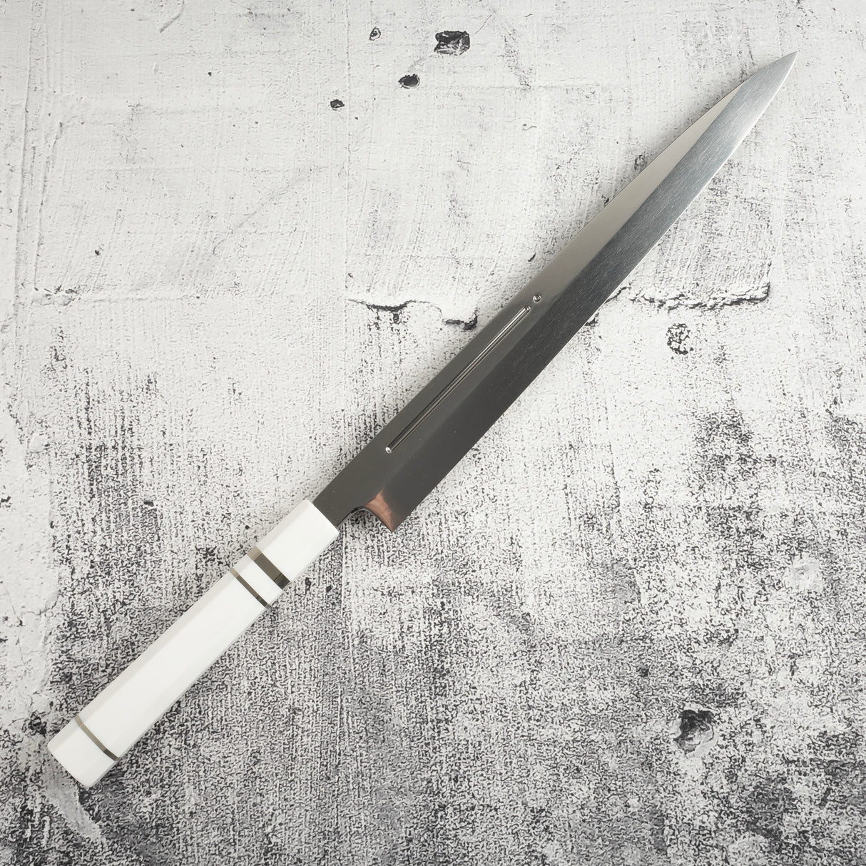 珍稀:池田義一 Blue #1 水本燒K型柳刃300mm 血槽 Pau Rosa套裝