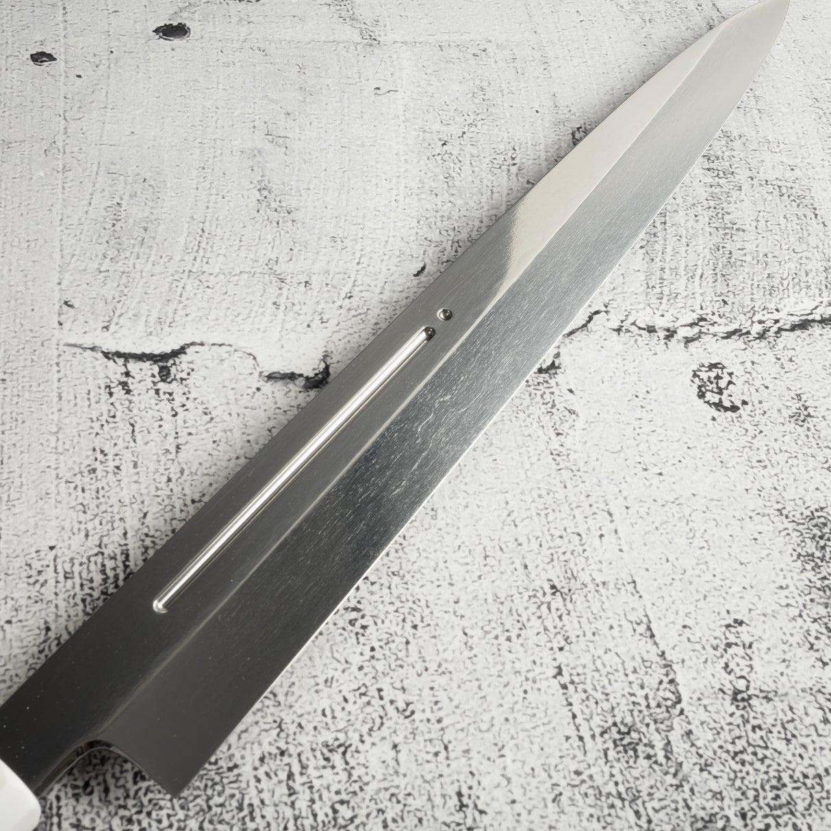 珍稀:池田義一 Blue #1 水本燒K型柳刃300mm 血槽 Pau Rosa套裝