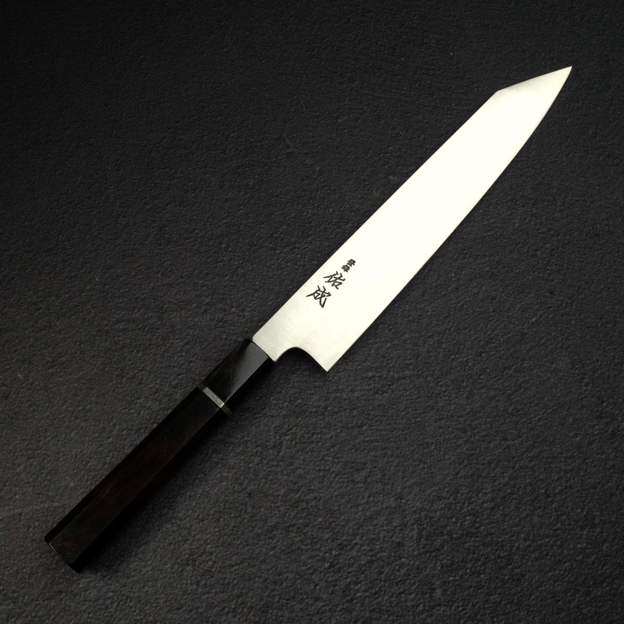 Sukenari SG2 Hairline K-tip Gyu-hiki 240mm, Ebony Handle with Spacer