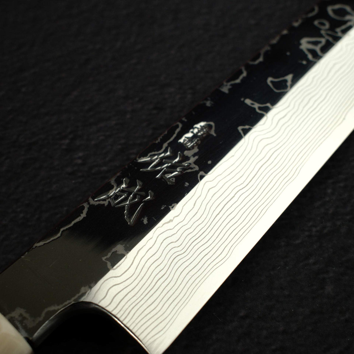 佑成 VG-10 大馬士革 柳刃 330mm, 黑檀木 Three Spacer Handle