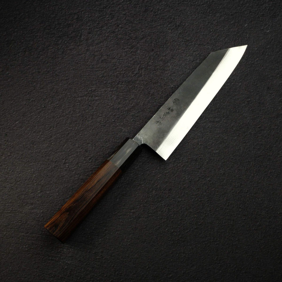 Naoto 青鋼一號 大馬士革 黑打 文化刀 180mm