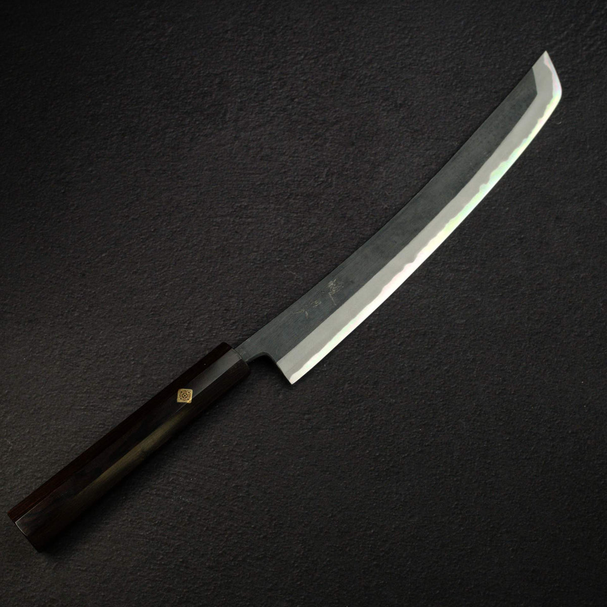 恆久 青鋼二號 "Samurai" 先丸 筋引 300mm, 黑檀木 with Mosaic Pin Handle