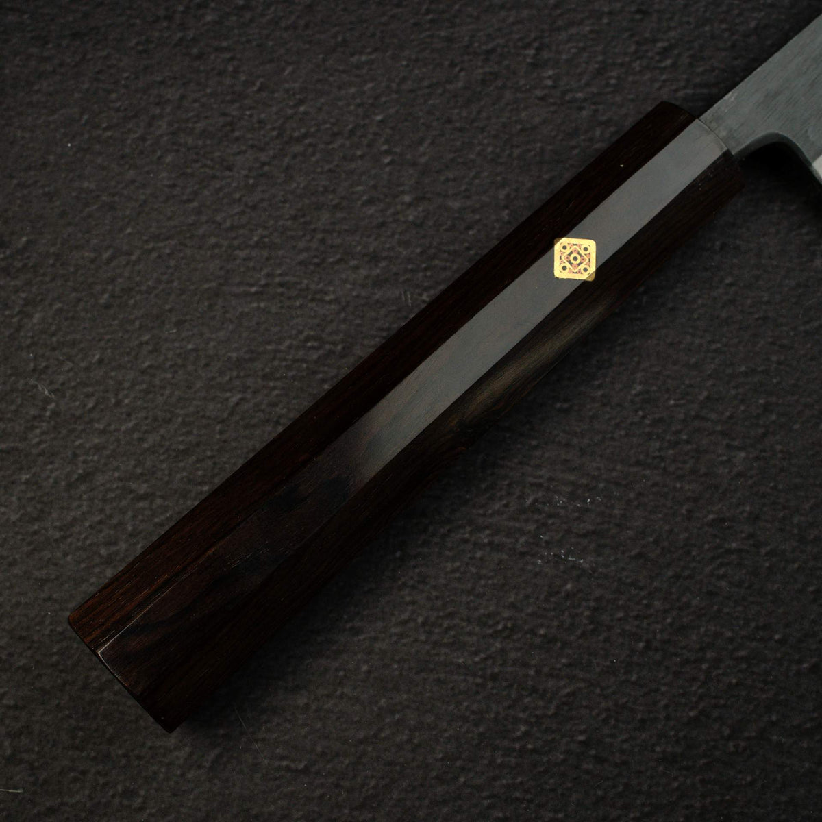 恆久 青鋼二號 "Samurai" 先丸 筋引 300mm, 黑檀木 with Mosaic Pin Handle