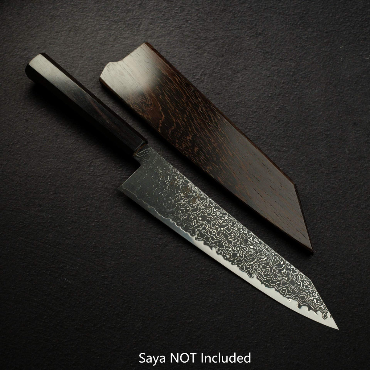 初心 流冰 SG2 Black 大馬士革 切付牛刀 210mm 黑檀木