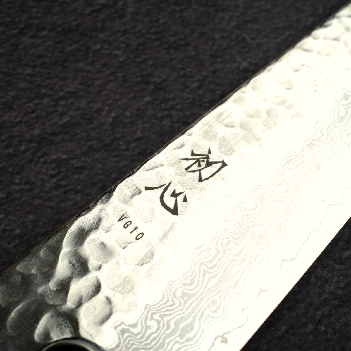 初心 隼 VG-10 大馬士革 鎚目 三德刀 180mm 黑檀木 Handle