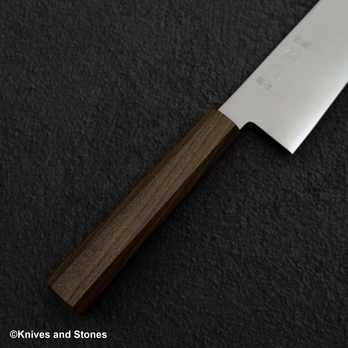 Hatstukokoro Hayabusa SG2 Migaki Santoku 180mm 黑色 Chacate
