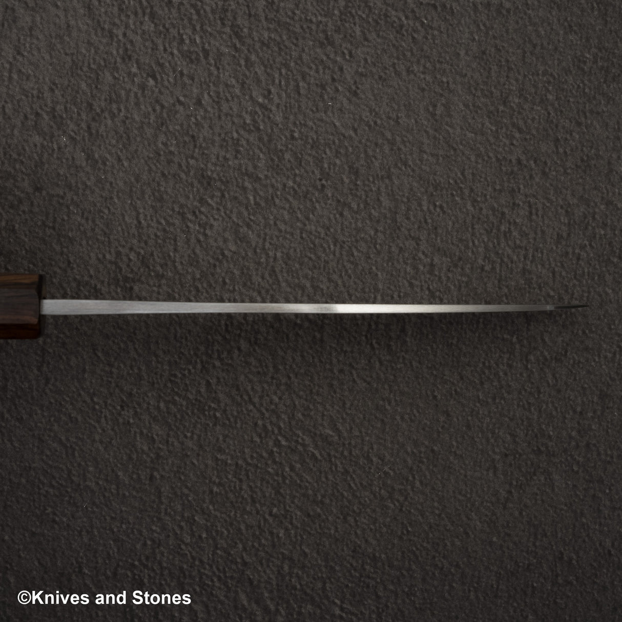 Hatsukokoro Blue 2 大馬士革 Migaki Santoku 180mm 烏木手柄