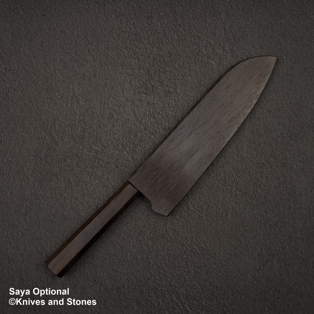 Hatsukokoro Blue 2 大馬士革 Migaki Santoku 180mm 烏木手柄