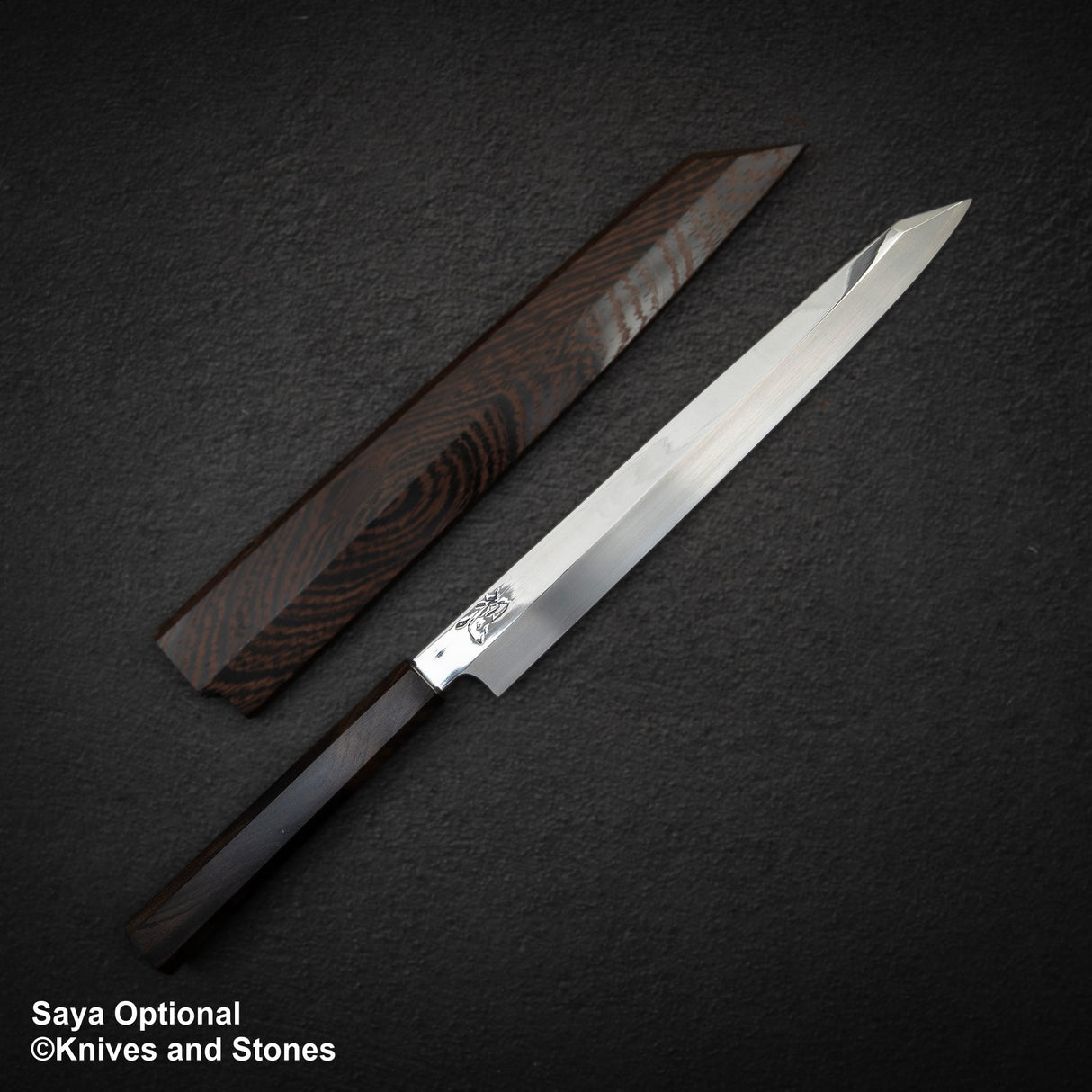 Hatsukokoro FAXR2 粉末鋼 K-tip 柳葉刀 270mm 鏡面拋光黑檀木