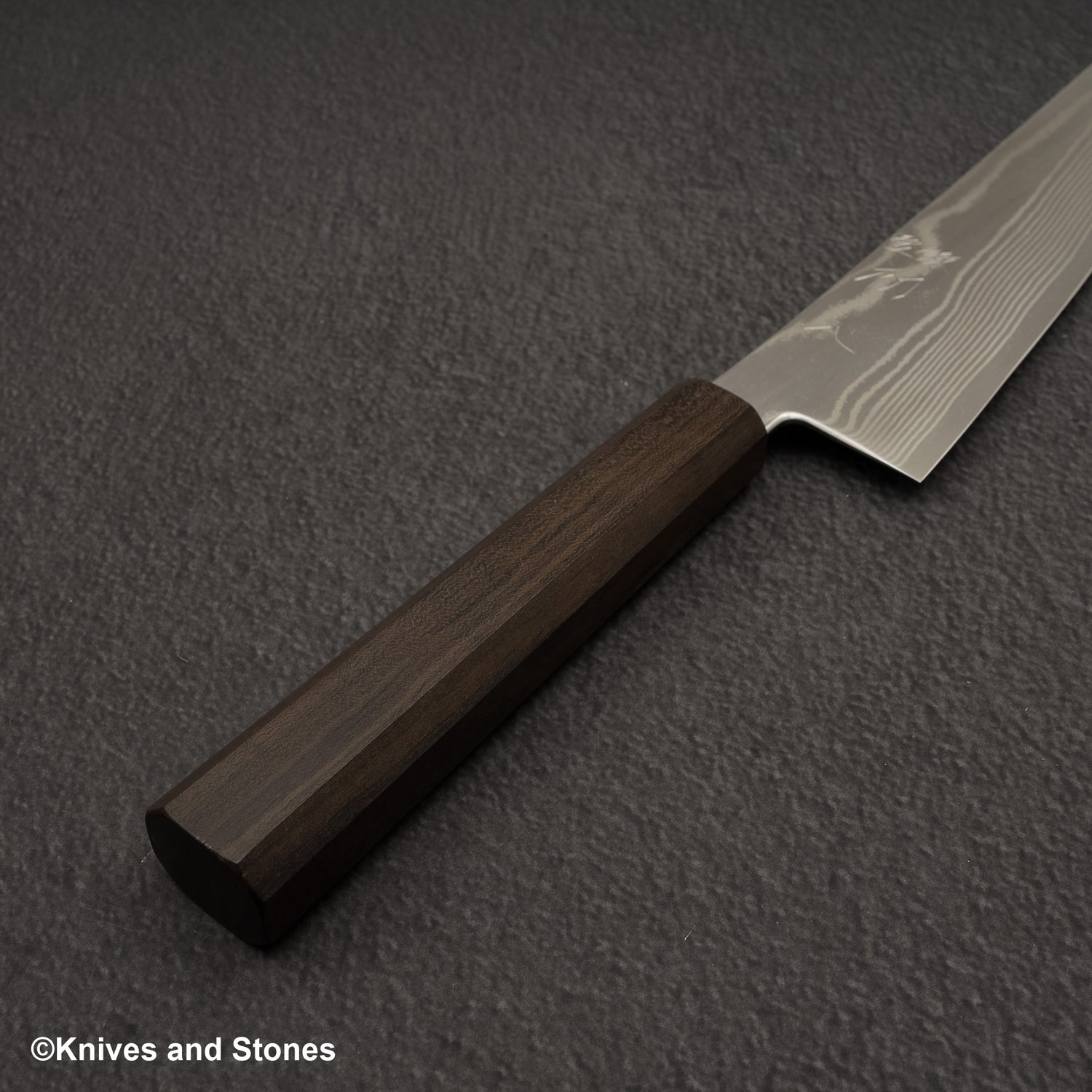 Hatsukokoro Ginso Ginsan Nickel Damascus K-tip Gyuto 210mm