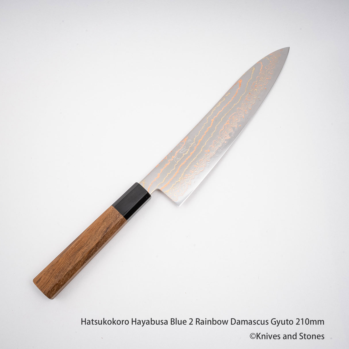 初心隼藍 2 彩虹大馬士革牛刀 210mm