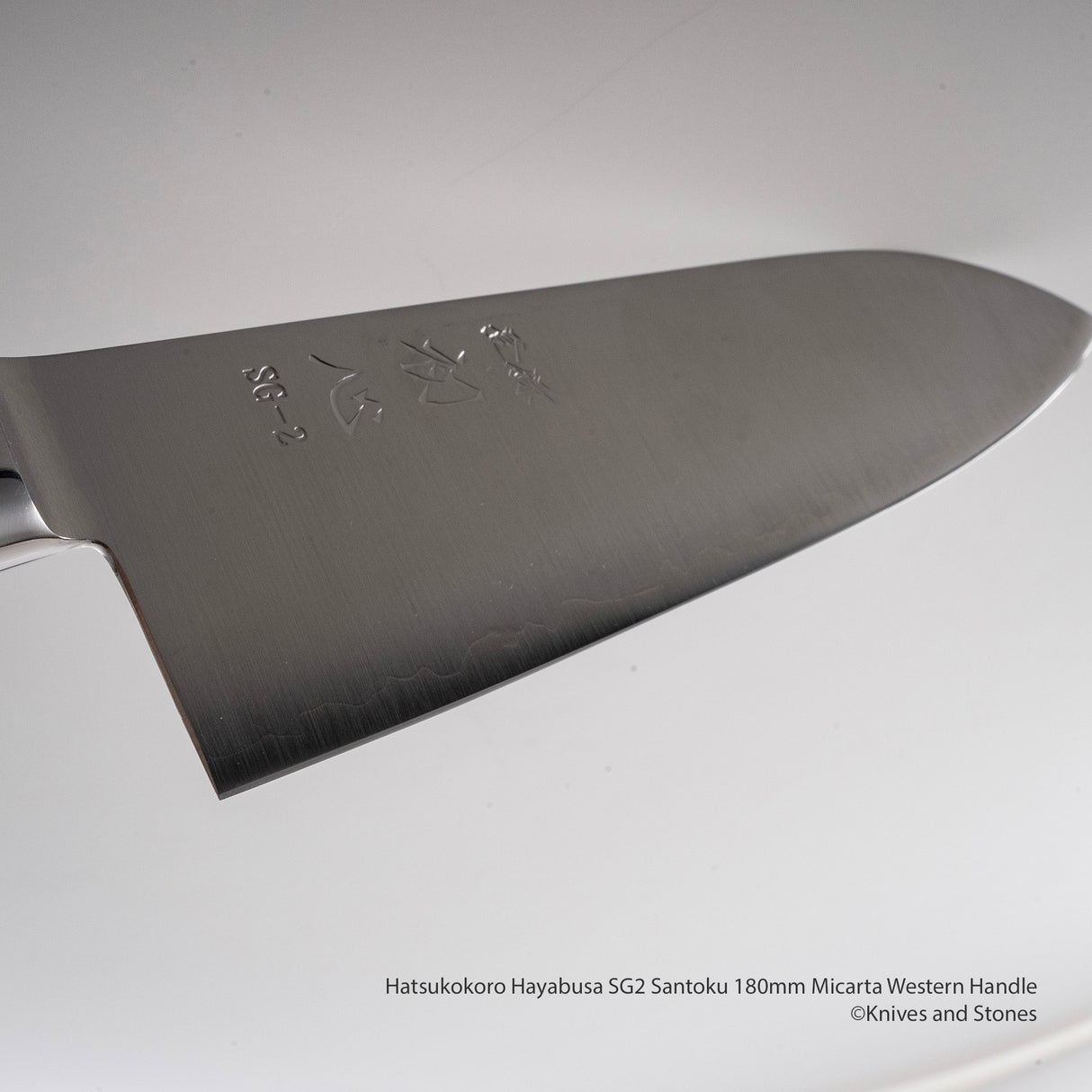 Hatsukokoro Hayabusa SG2 Santoku 180mm Micarta Western Handle