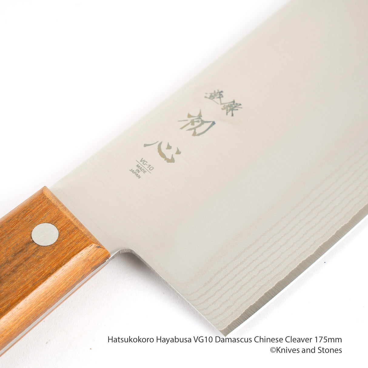 Hatsukokoro Hayabusa VG10 大馬士革中國菜刀 175mm