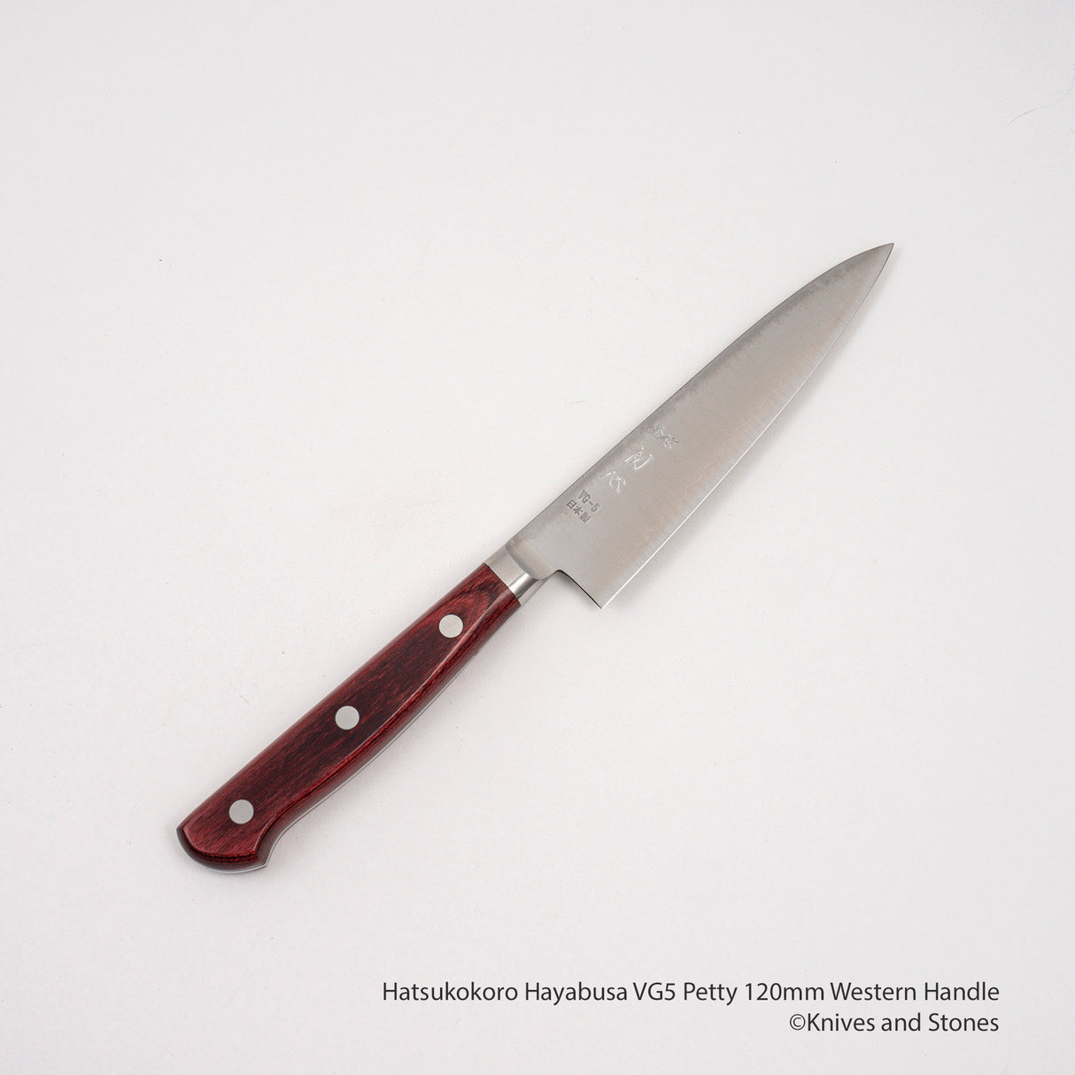 Hatsukokoro Hayabusa VG5 西式手柄 Petty 120/150 毫米紅色米卡塔手柄