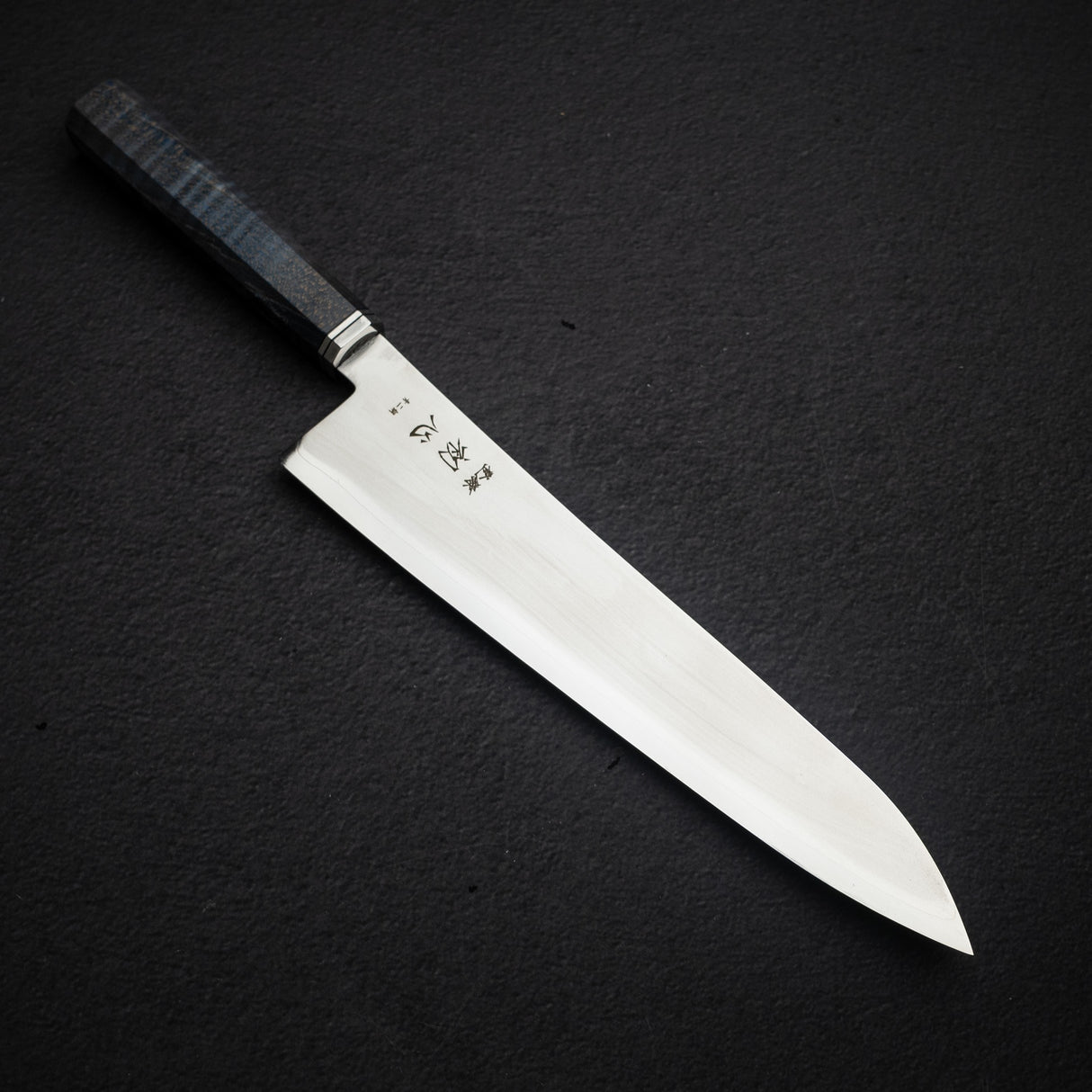 初心 海神 青鋼二號 牛刀 240mm 鏡面 捲紋 楓木