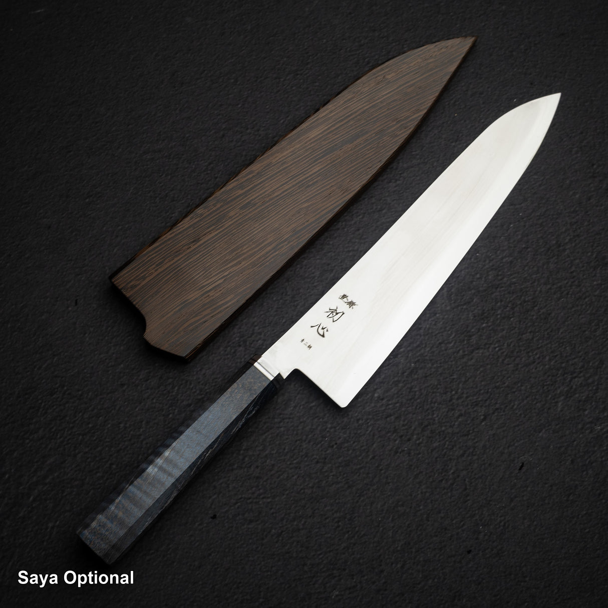 初心 海神 青鋼二號 牛刀 240mm 鏡面 捲紋 楓木