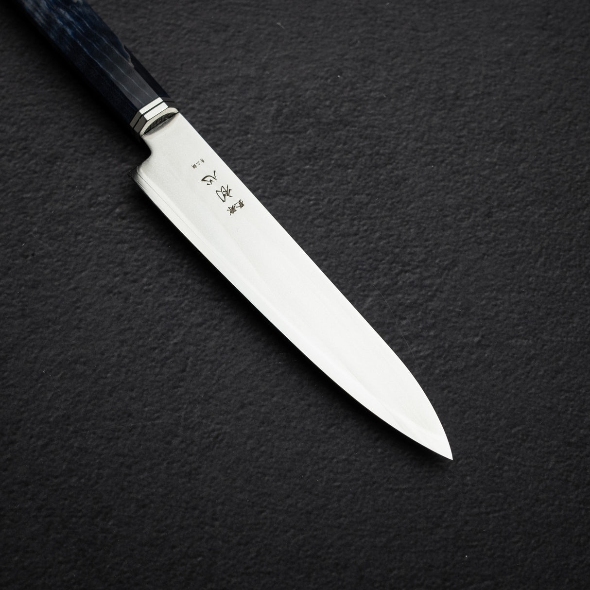 Hatsukokoro Kaijin Blue 2 Petty 150mm Migaki Curly Maple