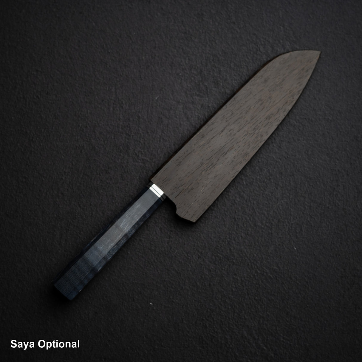 Hatsukokoro Kaijin Blue 2 Santoku 175mm Migaki Curly Maple