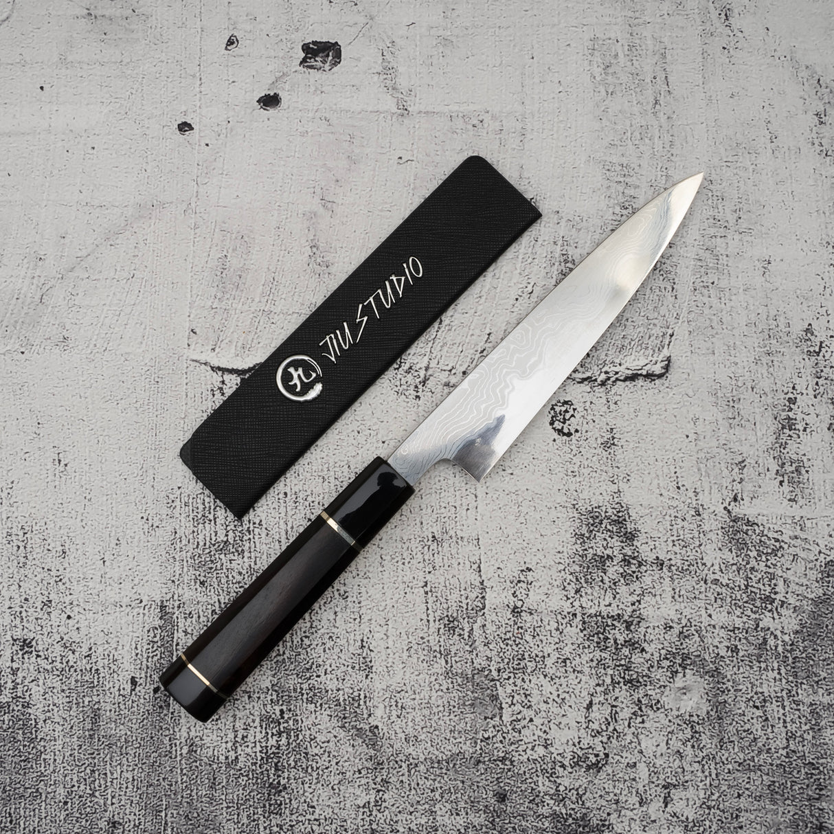 Hatsukokoro Komorebi 藍色 1 大馬士革 Petty 150 mm B 級 SP2 附磁性護罩