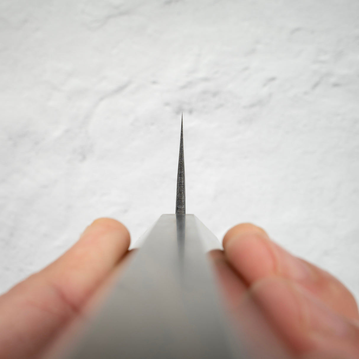 Hatsukokoro Kumokage Blue 2 Kurouchi Damascus Gyuto 240mm Black Chacate Handle