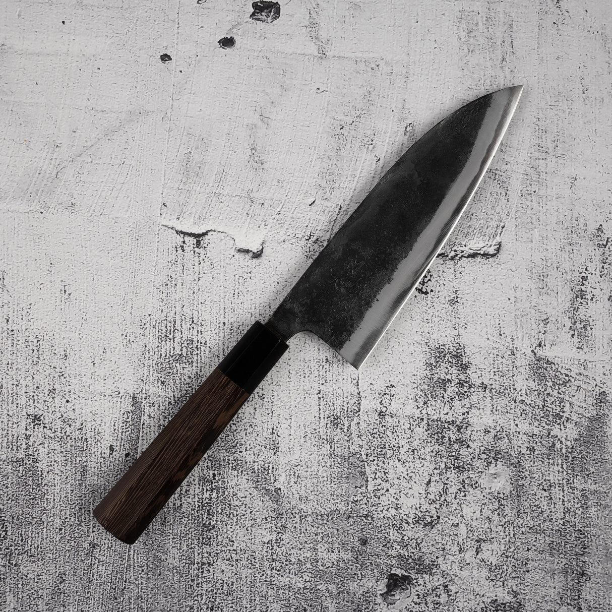 Hatsukokoro 黑風 Blue 2 Deba 180mm 雙斜面黑內