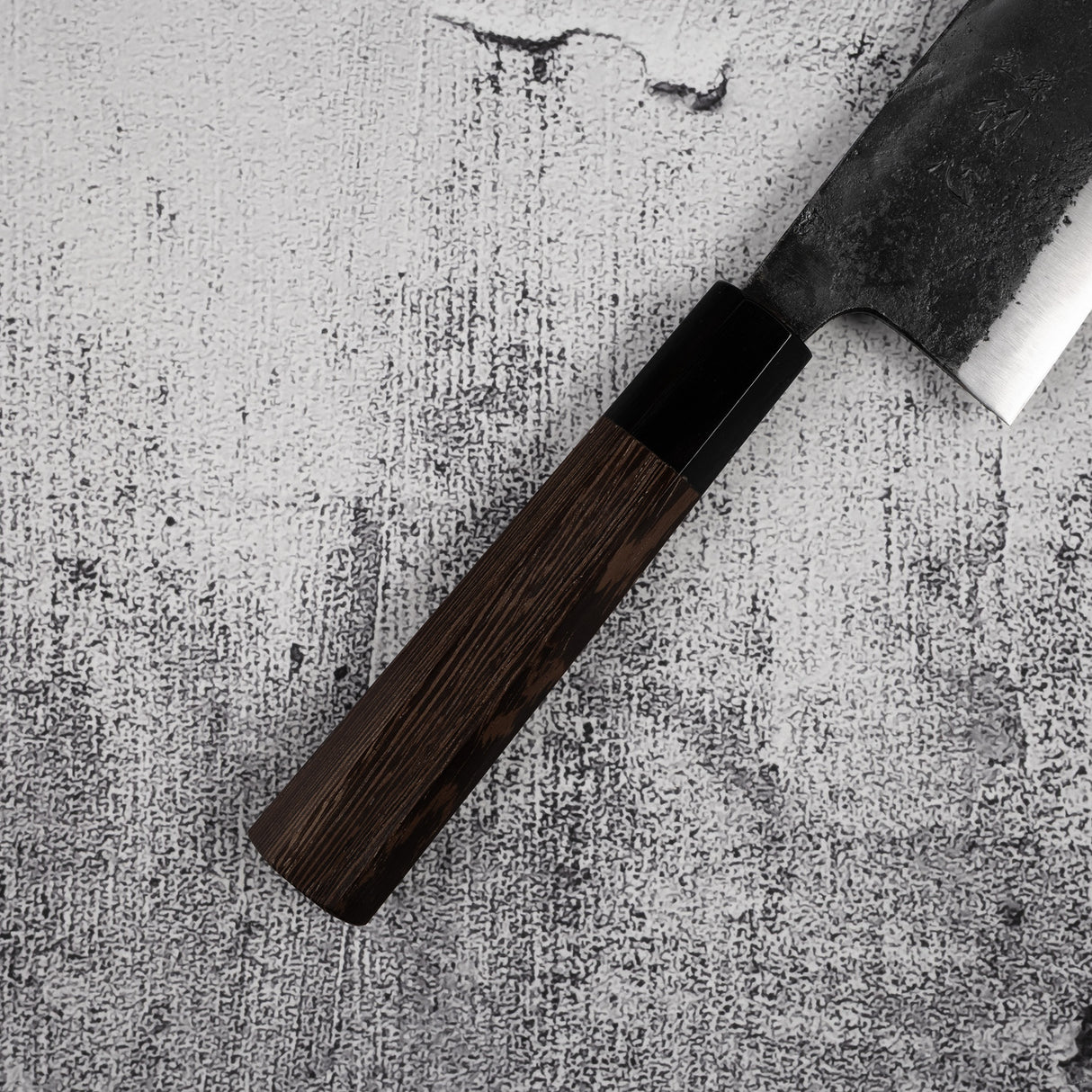 Hatsukokoro 黑風 Blue 2 Deba 180mm 雙斜面黑內