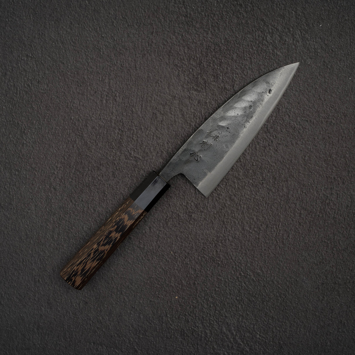 Hatsukokoro Kurokaze Blue 2 Kurouchi Deba 150mm Double Bevel