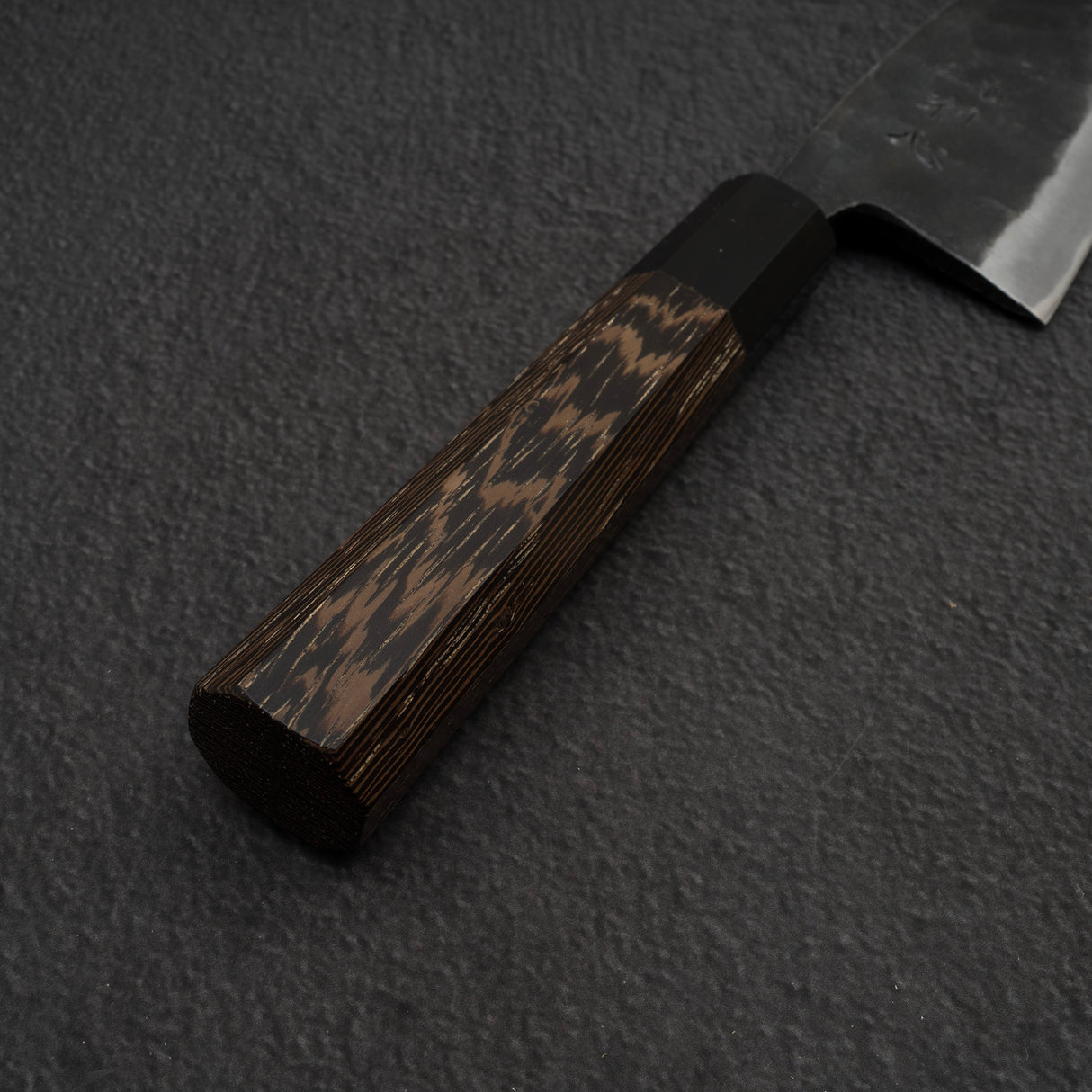 Hatsukokoro Kurokaze Blue 2 Kurouchi Deba 150mm Double Bevel