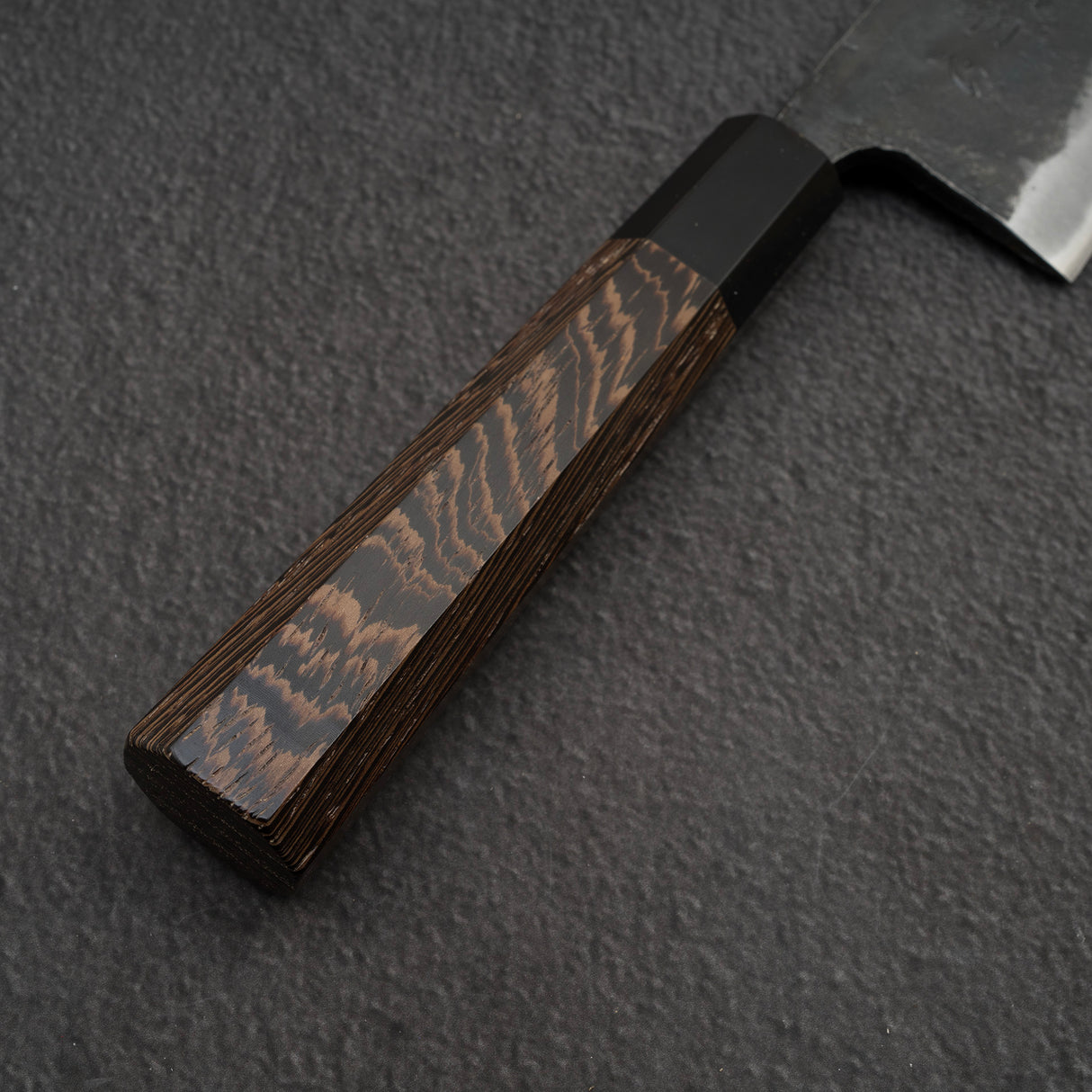 Hatsukokoro Kurokaze Blue 2 Kurouchi Deba 165mm Double Bevel