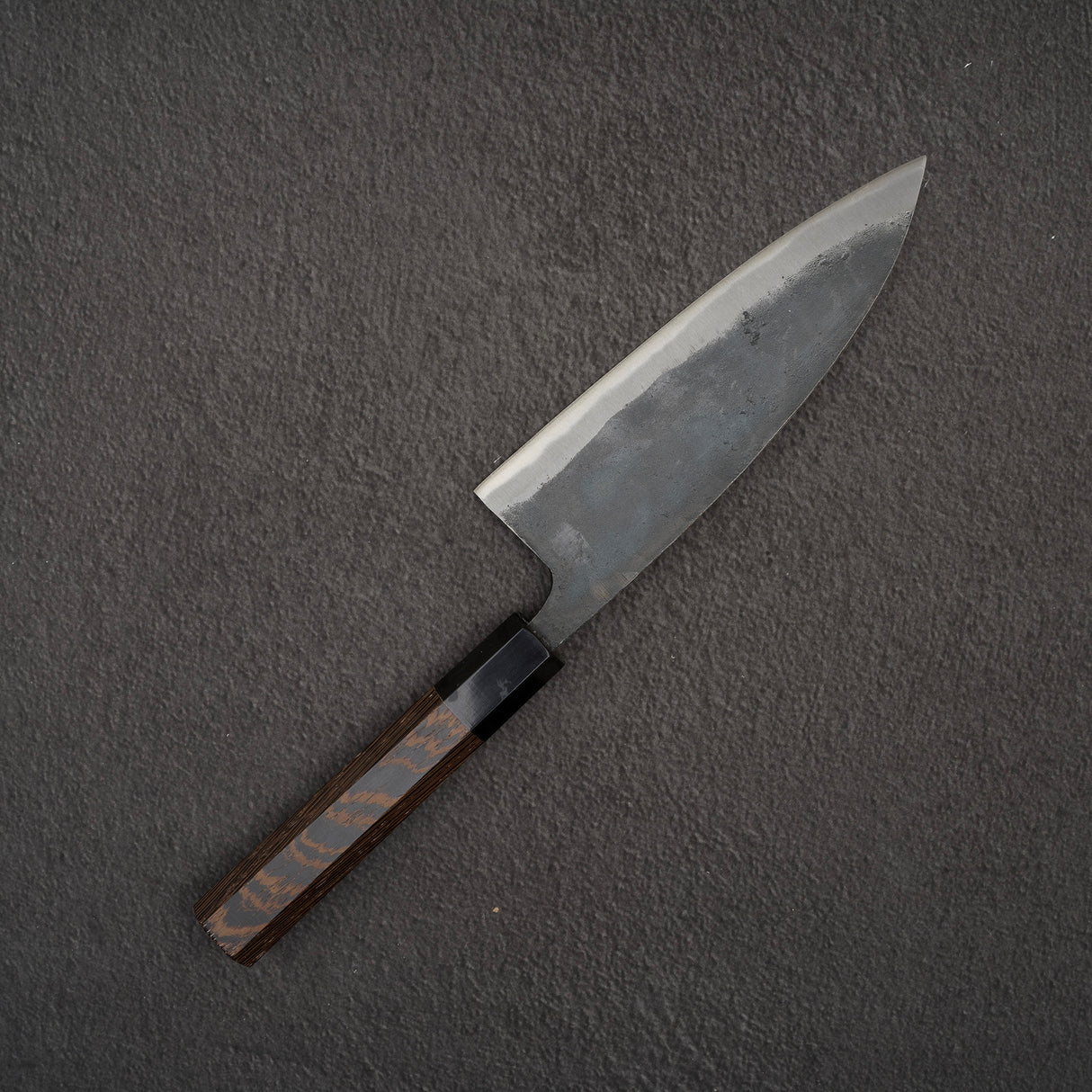 Hatsukokoro Kurokaze Blue 2 Kurouchi Deba 165mm Double Bevel