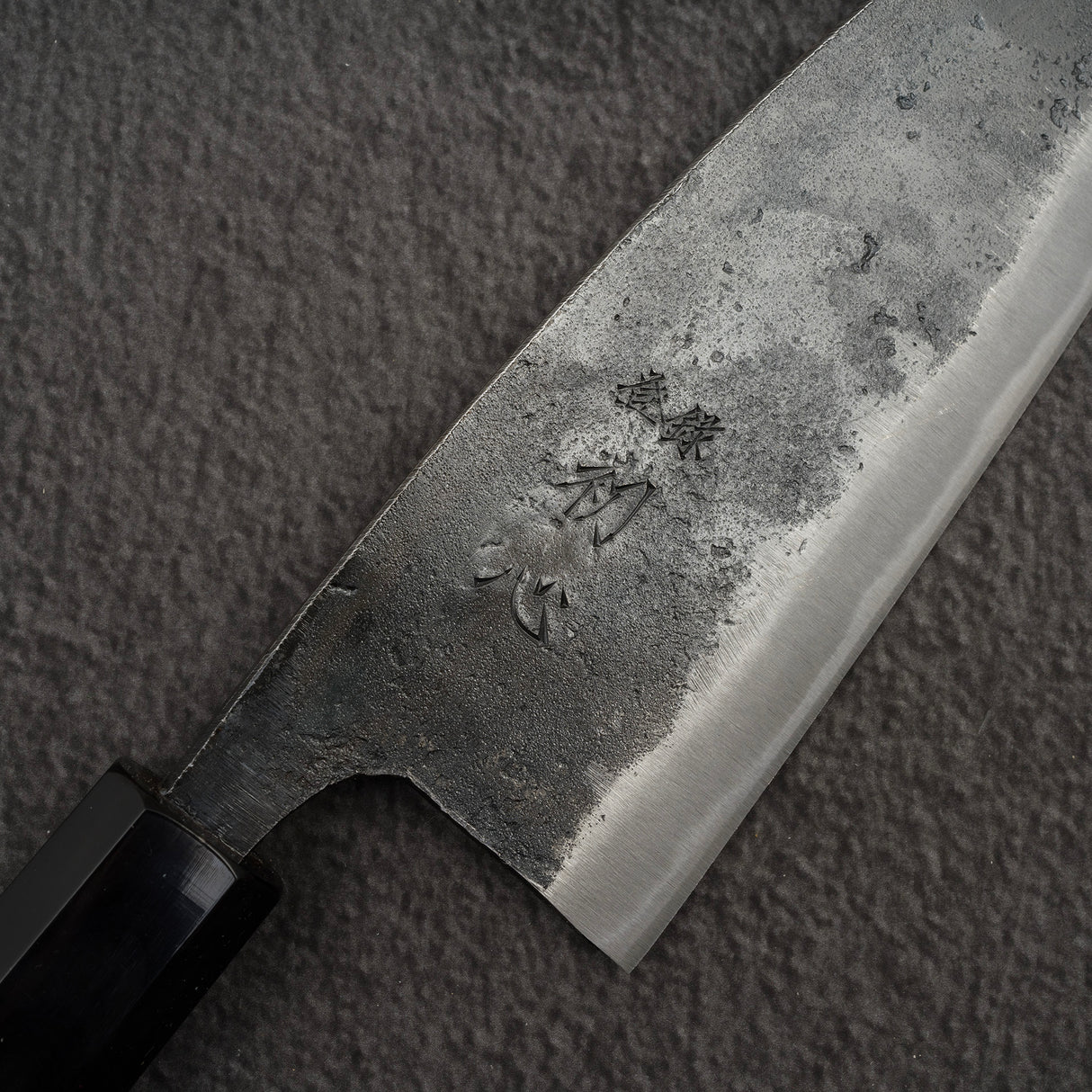 Hatsukokoro Kurokaze Blue 2 Kurouchi Deba 165mm Double Bevel